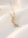 AI Generated Elegant White Stone Tulip Necklace
