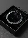 AI Generated Hematite Chevron Bracelet Premium Packaging