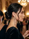 AI Generated Marquise-cut Drop Earrings Lifestyle Shot