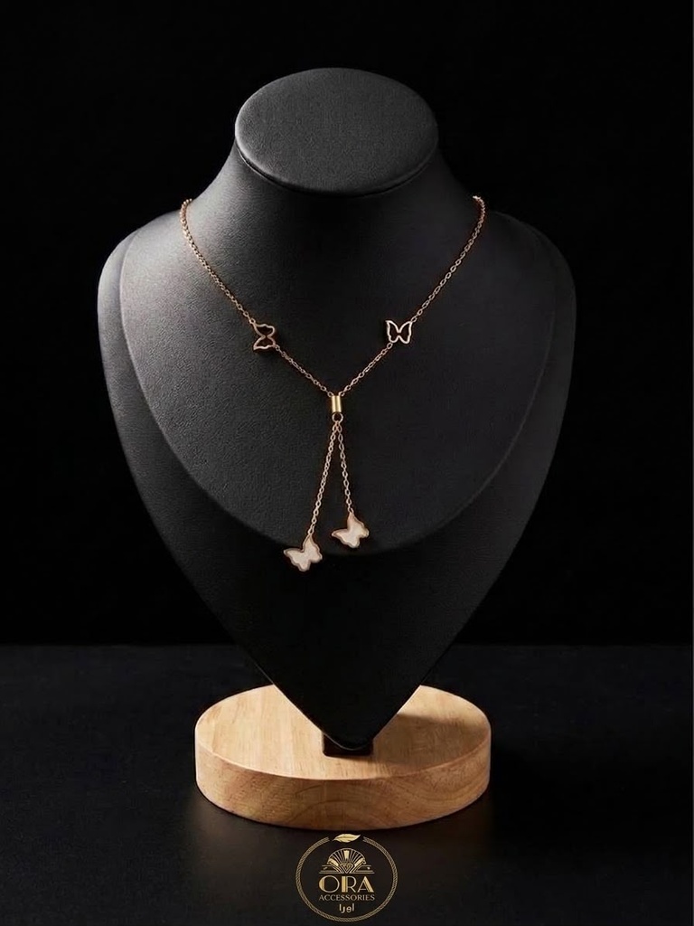 Rose-Gold Butterfly Necklace