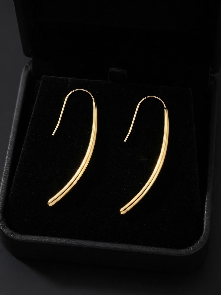 gold-tone drop earrings