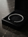 silver-toned cuff bracelet