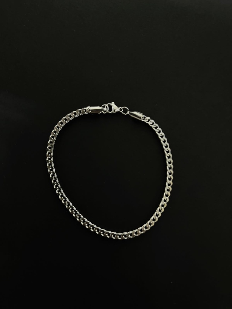 Silver Curb Chain Bracelet