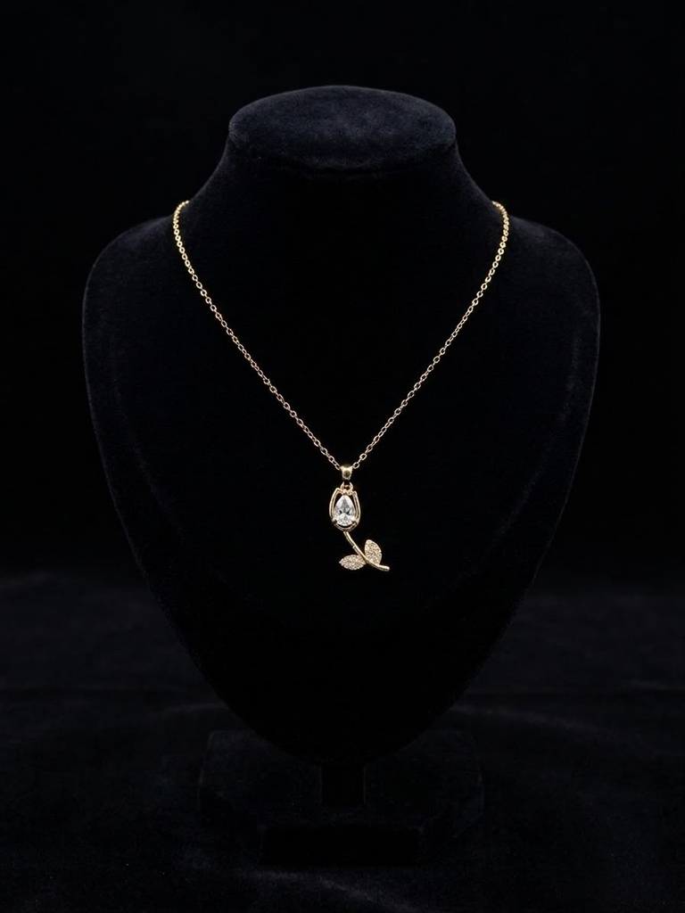 white stone necklace